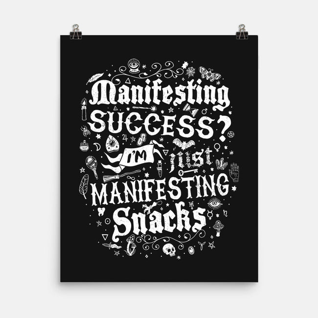 Manifesting Snacks-None-Matte-Poster-Nemons