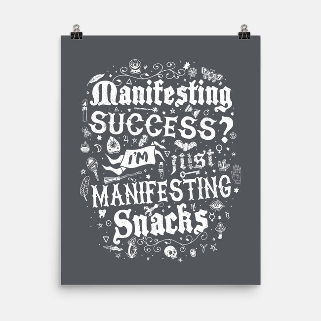 Manifesting Snacks-None-Matte-Poster-Nemons