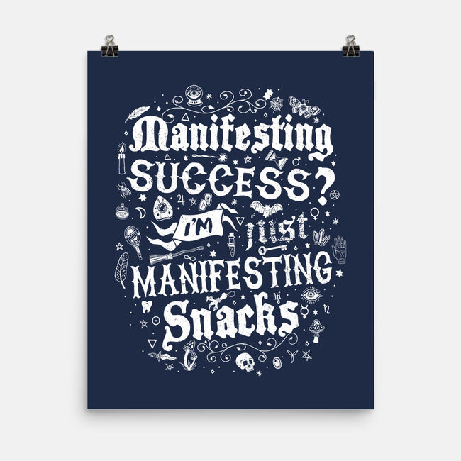 Manifesting Snacks-None-Matte-Poster-Nemons