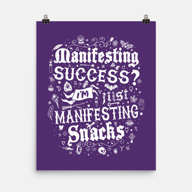 Manifesting Snacks-None-Matte-Poster-Nemons