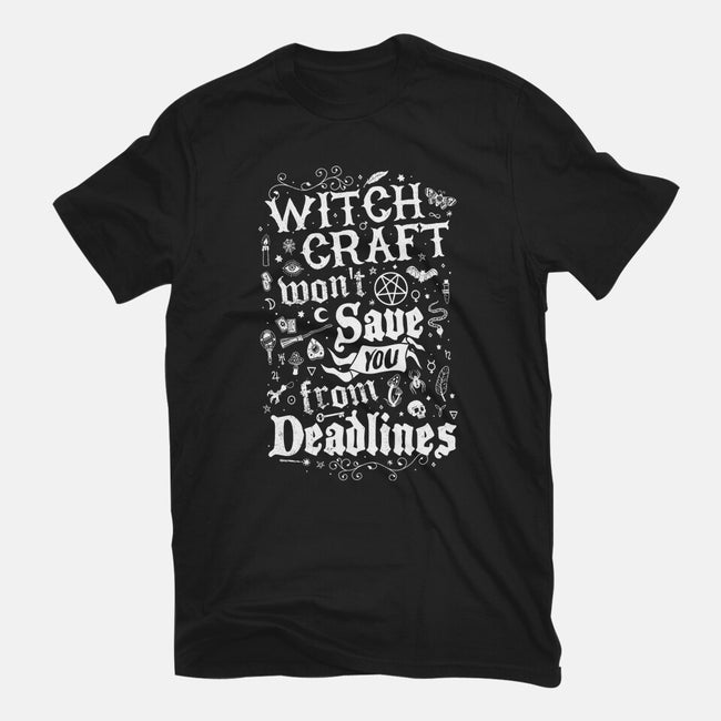 Witch Deadlines-Mens-Basic-Tee-Nemons