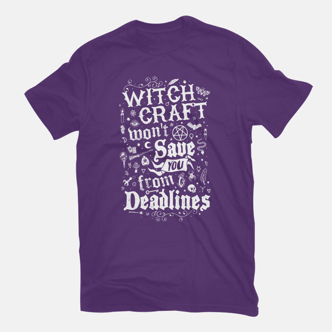 Witch Deadlines-Womens-Basic-Tee-Nemons