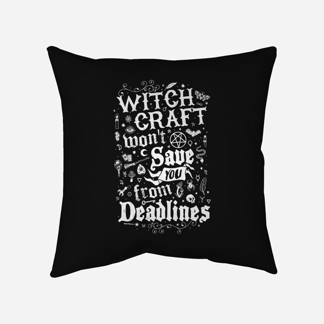 Witch Deadlines-None-Removable Cover w Insert-Throw Pillow-Nemons