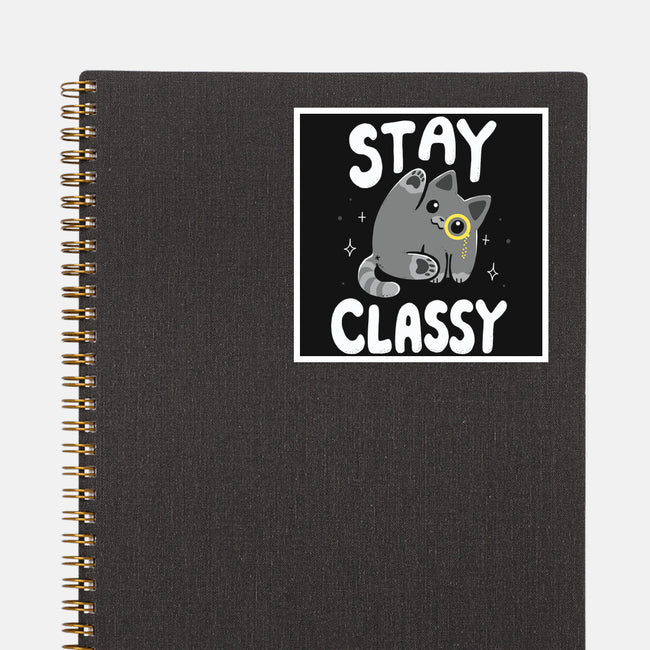 Stay Classy-None-Glossy-Sticker-Vallina84