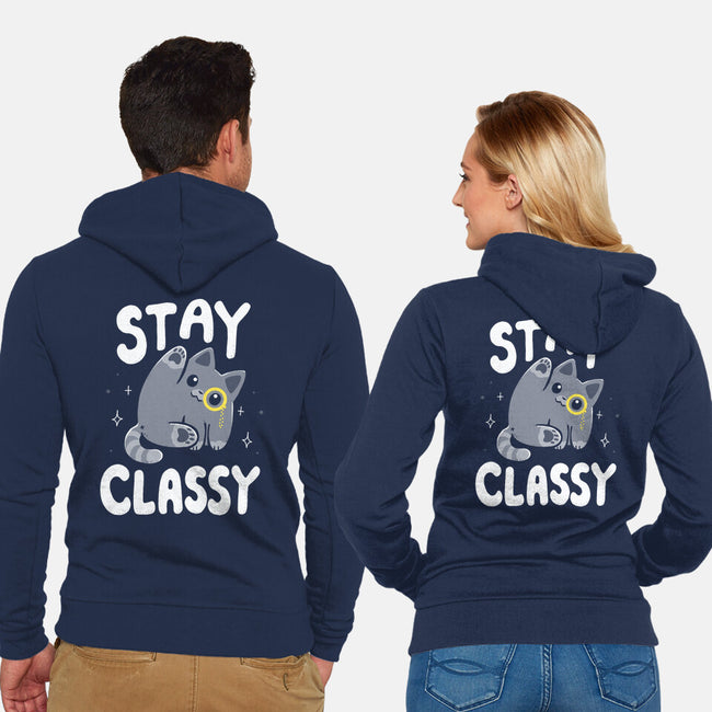 Stay Classy-Unisex-Zip-Up-Sweatshirt-Vallina84