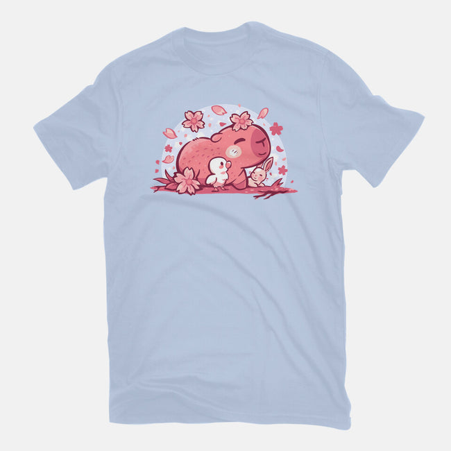 Pink Spring Friends-Mens-Basic-Tee-TechraNova
