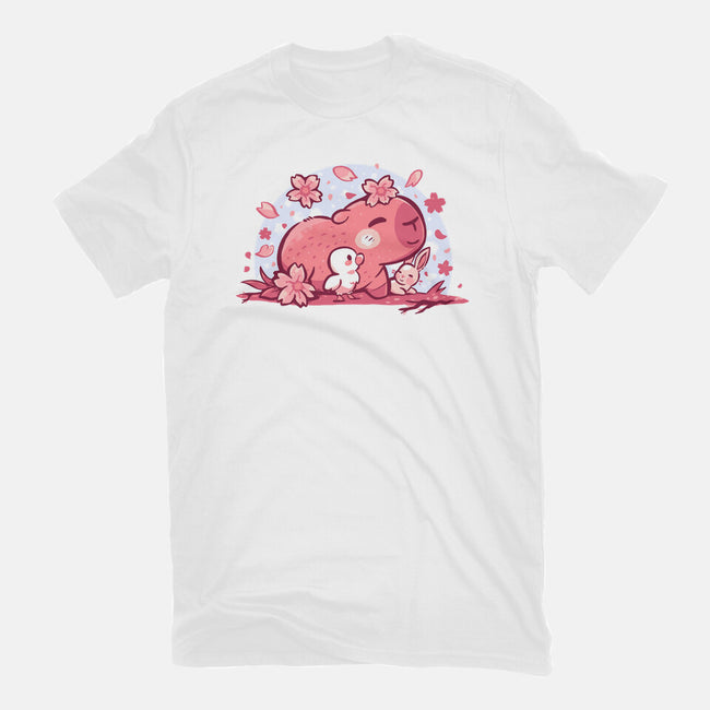 Pink Spring Friends-Mens-Basic-Tee-TechraNova