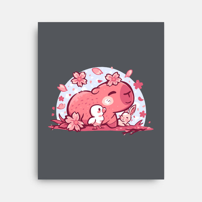 Pink Spring Friends-None-Stretched-Canvas-TechraNova