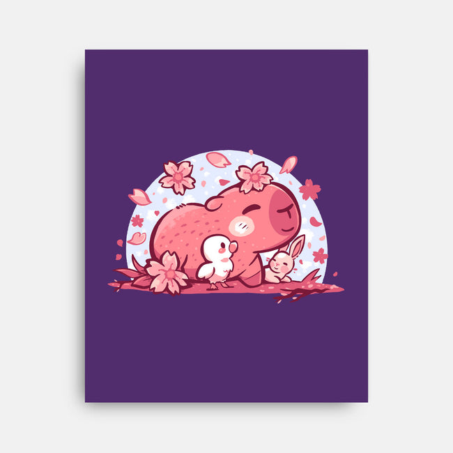 Pink Spring Friends-None-Stretched-Canvas-TechraNova