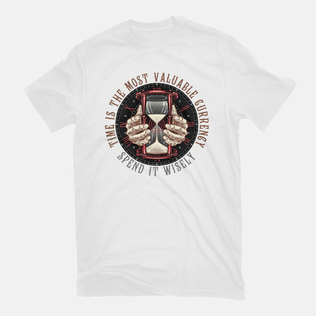 Time Is Currency-Womens-Basic-Tee-momma_gorilla