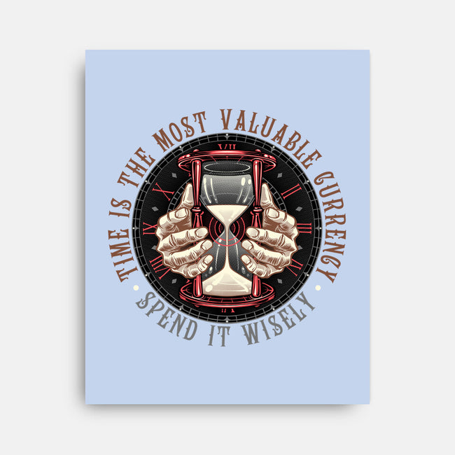 Time Is Currency-None-Stretched-Canvas-momma_gorilla