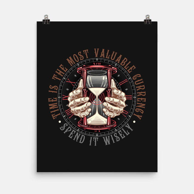 Time Is Currency-None-Matte-Poster-momma_gorilla
