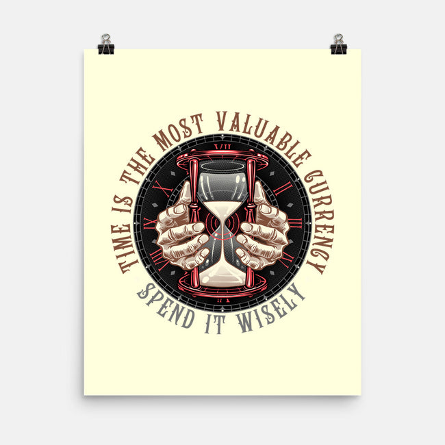 Time Is Currency-None-Matte-Poster-momma_gorilla