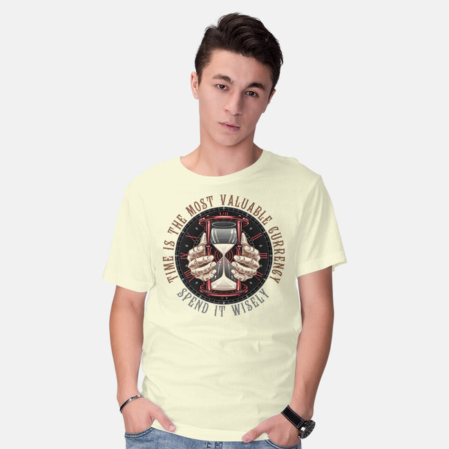 Time Is Currency-Mens-Basic-Tee-momma_gorilla