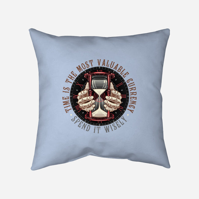Time Is Currency-None-Removable Cover w Insert-Throw Pillow-momma_gorilla