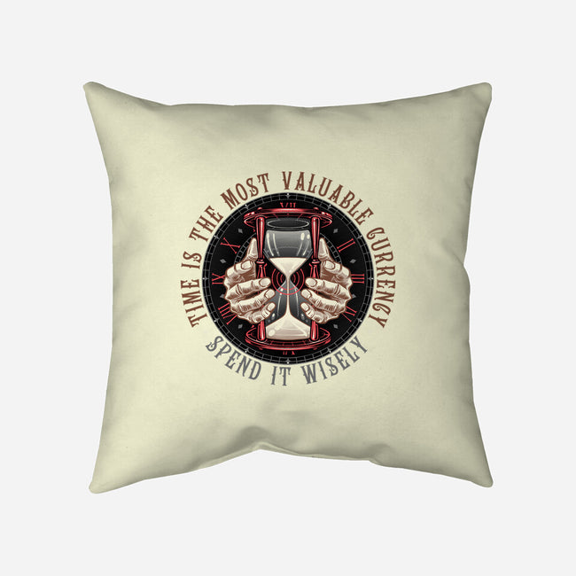 Time Is Currency-None-Removable Cover w Insert-Throw Pillow-momma_gorilla