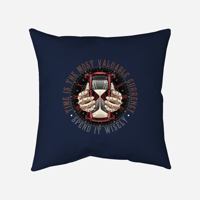 Time Is Currency-None-Removable Cover w Insert-Throw Pillow-momma_gorilla
