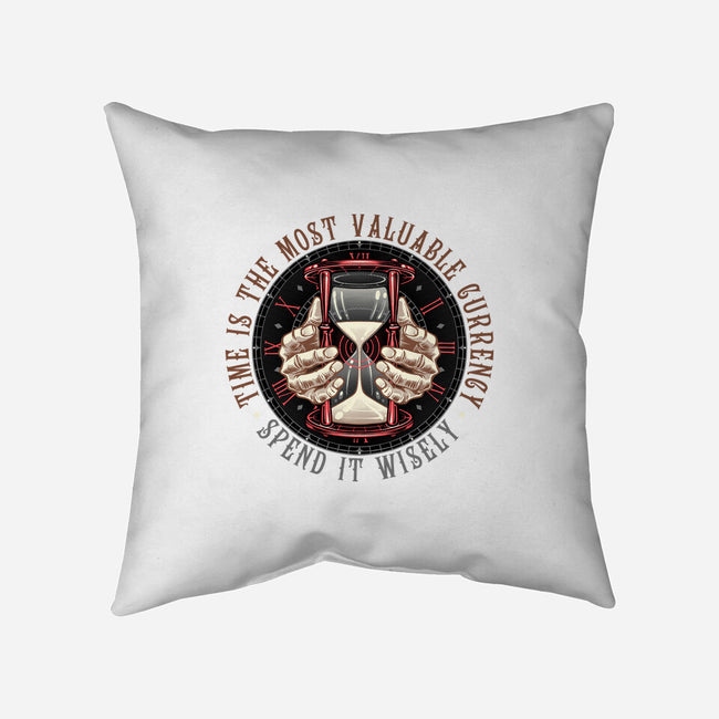 Time Is Currency-None-Removable Cover w Insert-Throw Pillow-momma_gorilla
