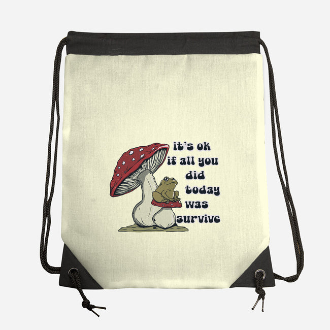 Survive Today-None-Drawstring-Bag-Claudia