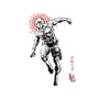 Scarlet Vigilante Sumi-E-Mens-Premium-Tee-Astrobot Invention