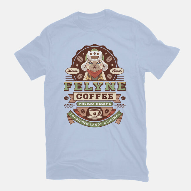 Felyne Palico Coffee Vintage-Mens-Basic-Tee-LAGELANTEE