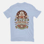 Felyne Palico Coffee Vintage-Mens-Basic-Tee-LAGELANTEE