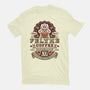 Felyne Palico Coffee Vintage-Mens-Basic-Tee-LAGELANTEE