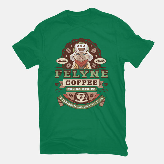 Felyne Palico Coffee Vintage-Mens-Basic-Tee-LAGELANTEE