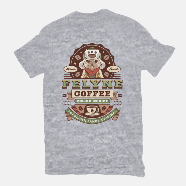 Felyne Palico Coffee Vintage-Mens-Basic-Tee-LAGELANTEE