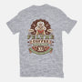 Felyne Palico Coffee Vintage-Mens-Basic-Tee-LAGELANTEE
