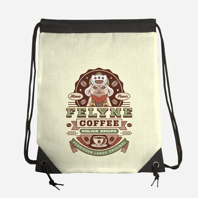 Felyne Palico Coffee Vintage-None-Drawstring-Bag-LAGELANTEE
