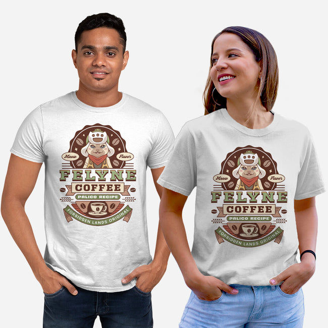 Felyne Palico Coffee Vintage-Unisex-Basic-Tee-LAGELANTEE