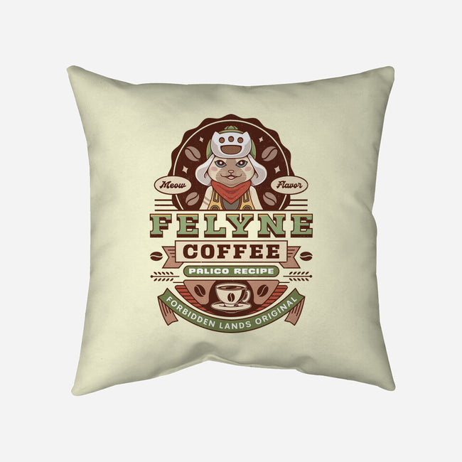 Felyne Palico Coffee Vintage-None-Removable Cover w Insert-Throw Pillow-LAGELANTEE