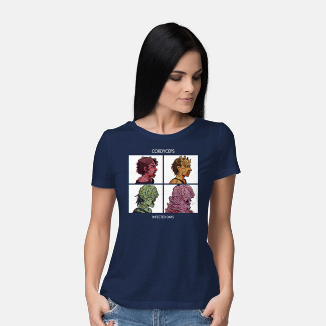 Cordyceps Infected Days-Womens-Basic-Tee-Zaia Bloom