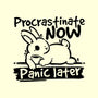 Procrastinate Now Panic Later-None-Drawstring-Bag-NemiMakeit