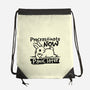 Procrastinate Now Panic Later-None-Drawstring-Bag-NemiMakeit