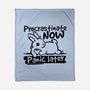 Procrastinate Now Panic Later-None-Fleece-Blanket-NemiMakeit