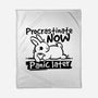 Procrastinate Now Panic Later-None-Fleece-Blanket-NemiMakeit