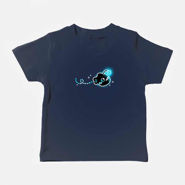 Swimming Anglerfish-Baby-Basic-Tee-NemiMakeit