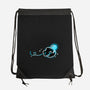 Swimming Anglerfish-None-Drawstring-Bag-NemiMakeit