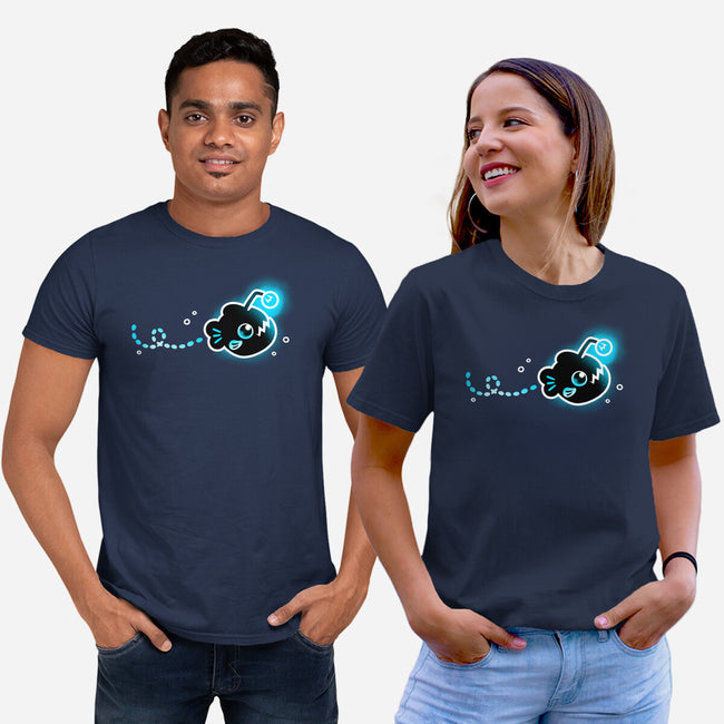 Swimming Anglerfish-Unisex-Basic-Tee-NemiMakeit