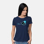 Swimming Anglerfish-Womens-Basic-Tee-NemiMakeit
