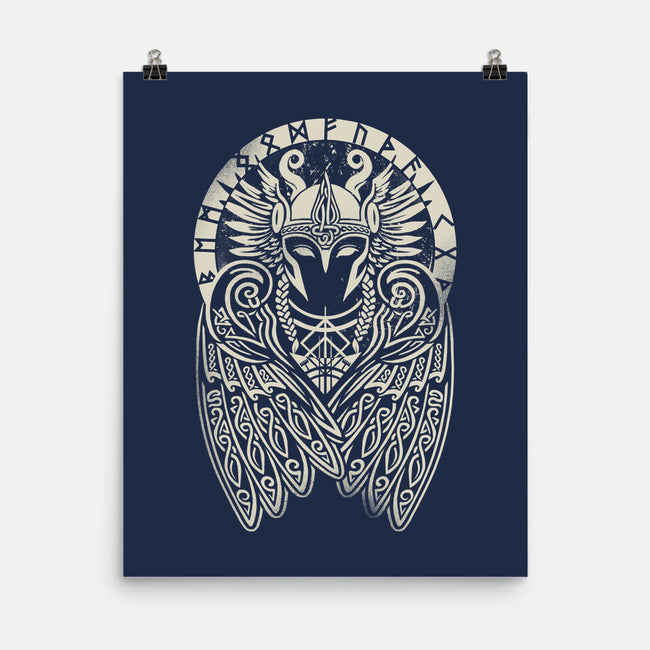 Valkyrie Warrior-None-Matte-Poster-NemiMakeit