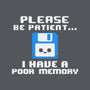 Floppy Poor Memory-None-Drawstring-Bag-NemiMakeit