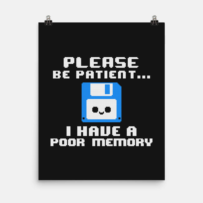 Floppy Poor Memory-None-Matte-Poster-NemiMakeit
