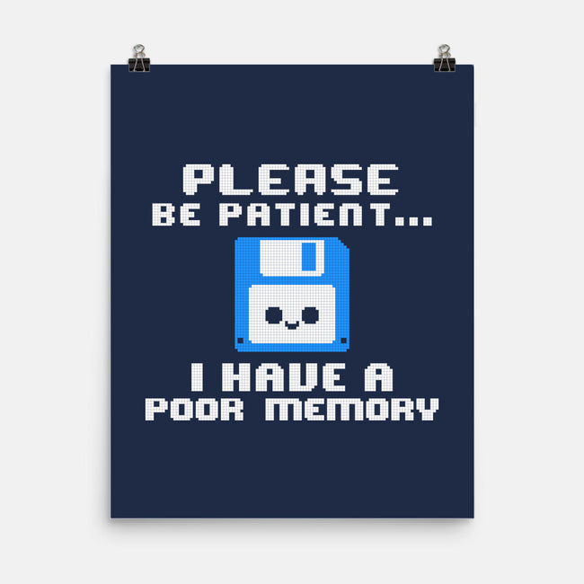 Floppy Poor Memory-None-Matte-Poster-NemiMakeit