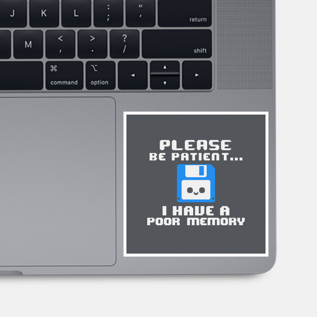 Floppy Poor Memory-None-Glossy-Sticker-NemiMakeit