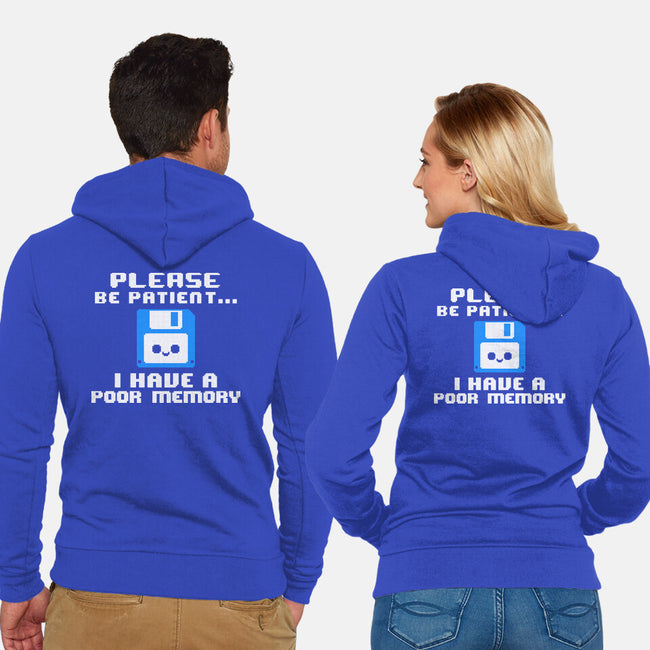 Floppy Poor Memory-Unisex-Zip-Up-Sweatshirt-NemiMakeit