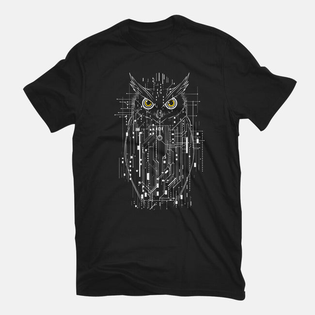 Owl Of Tomorrow-Womens-Basic-Tee-kharmazero