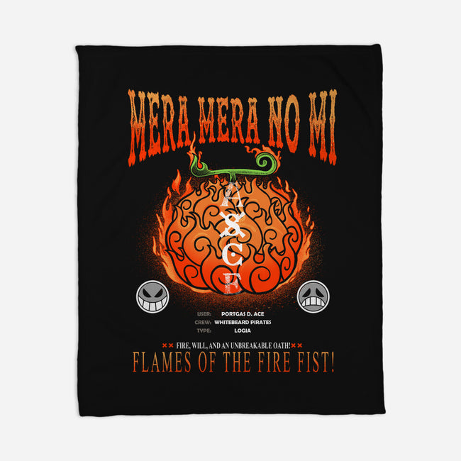 Mera Mera No Mi Devil Fruit-None-Fleece-Blanket-constantine2454